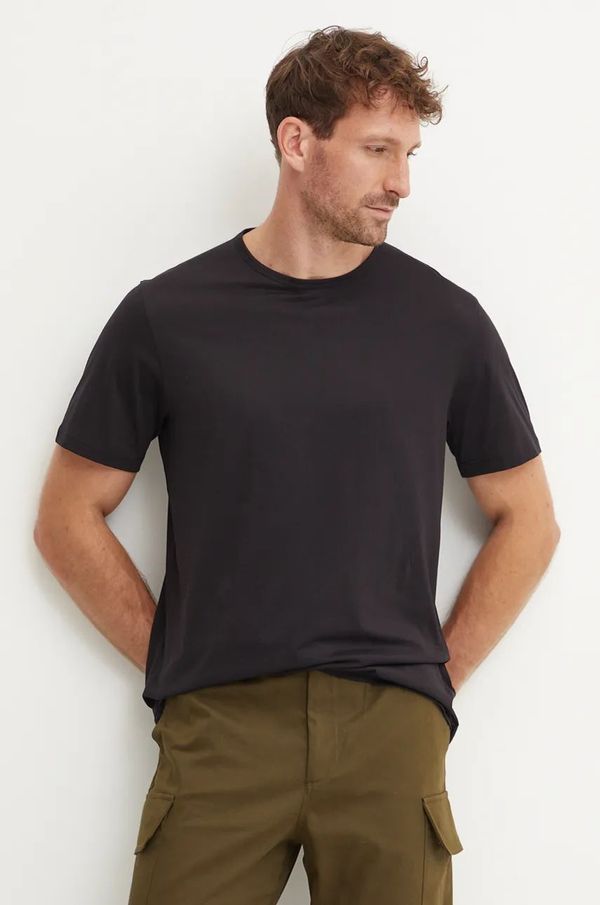 Theory Pamučna majica Theory za muškarce, boja: crna, bez uzorka