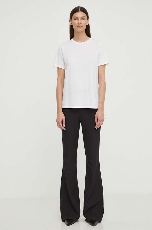 Theory Pamučna majica Theory za žene, boja: bijela