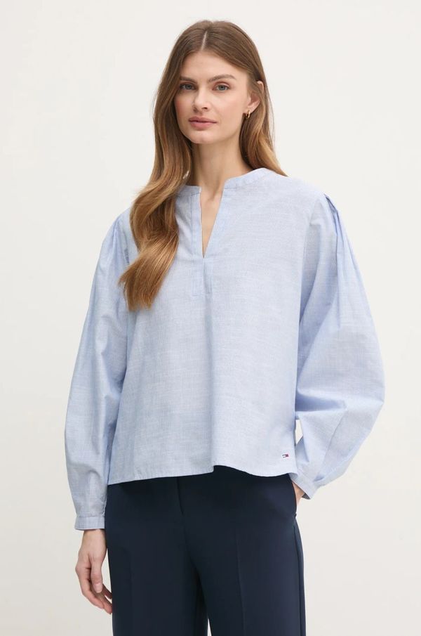 Tommy Hilfiger Pamučna majica Tommy Hilfiger za žene, s uzorkom, WW0WW45319