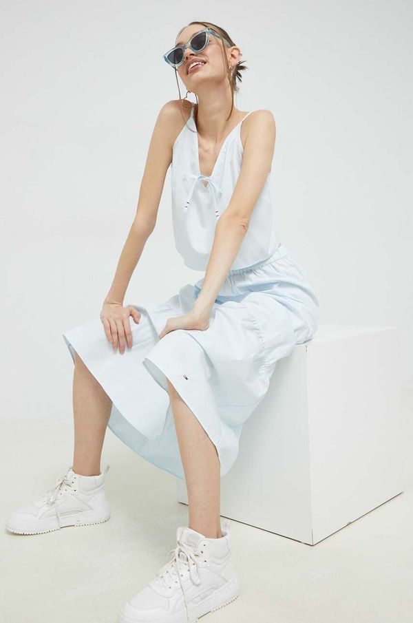 Tommy Jeans Pamučna majica Tommy Jeans za žene, glatka