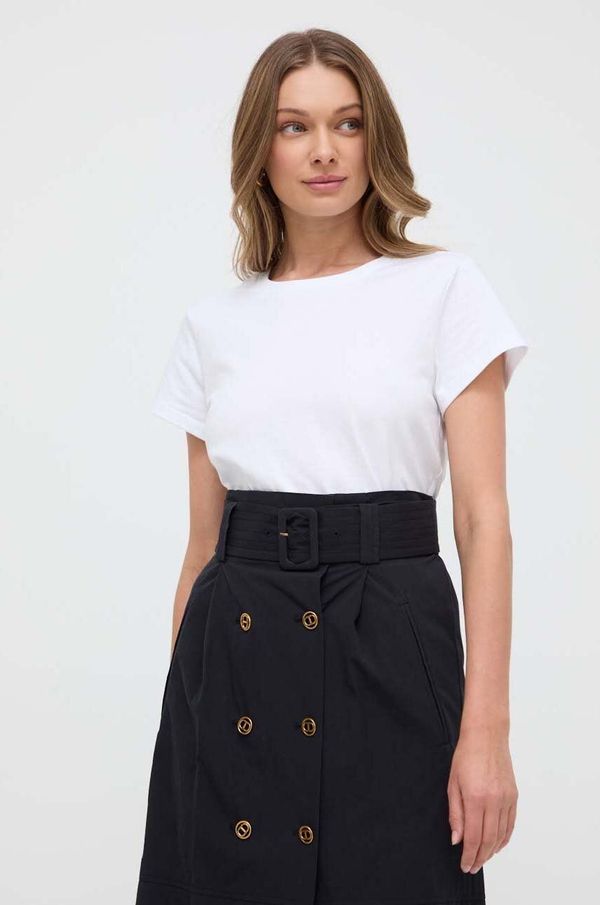 Twinset Pamučna majica Twinset za žene, boja: bijela
