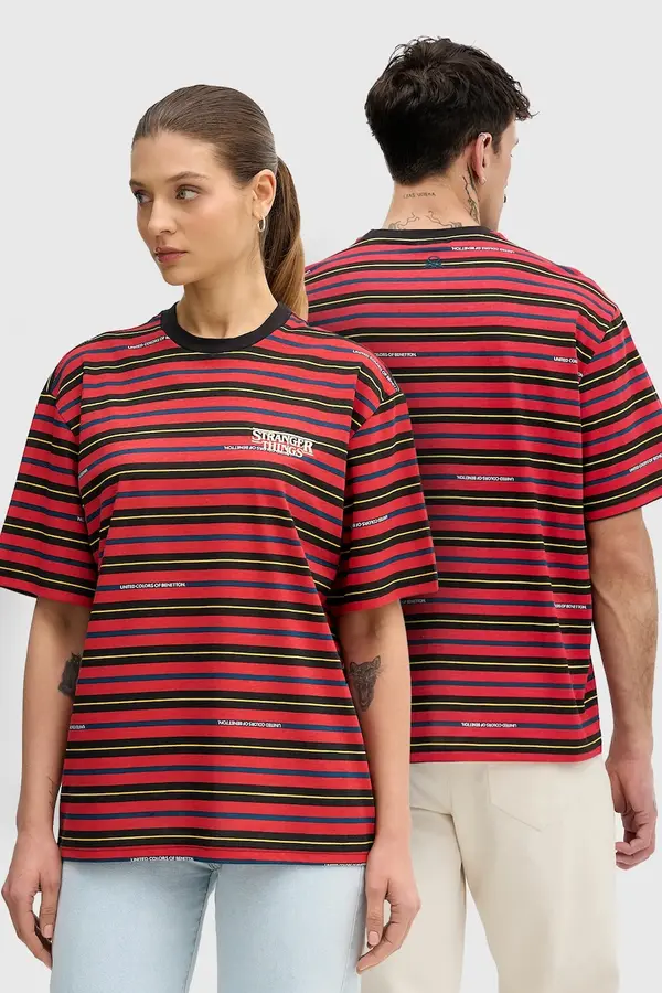 United Colors of Benetton Pamučna majica United Colors of Benetton x Stranger Things