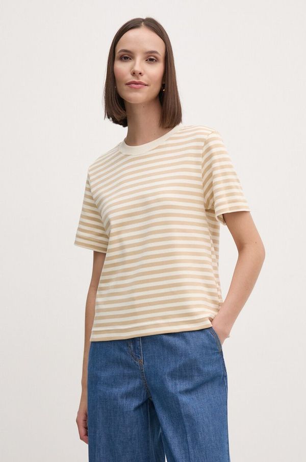 United Colors of Benetton Pamučna majica United Colors of Benetton za žene, boja: bež, 33FND2011