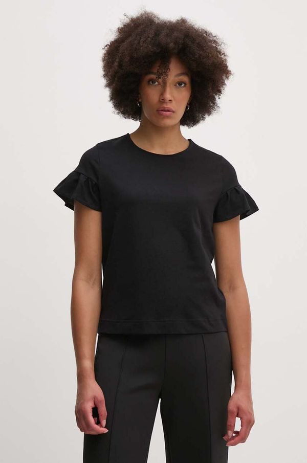 United Colors of Benetton Pamučna majica United Colors of Benetton za žene, boja: crna, 3096D107T