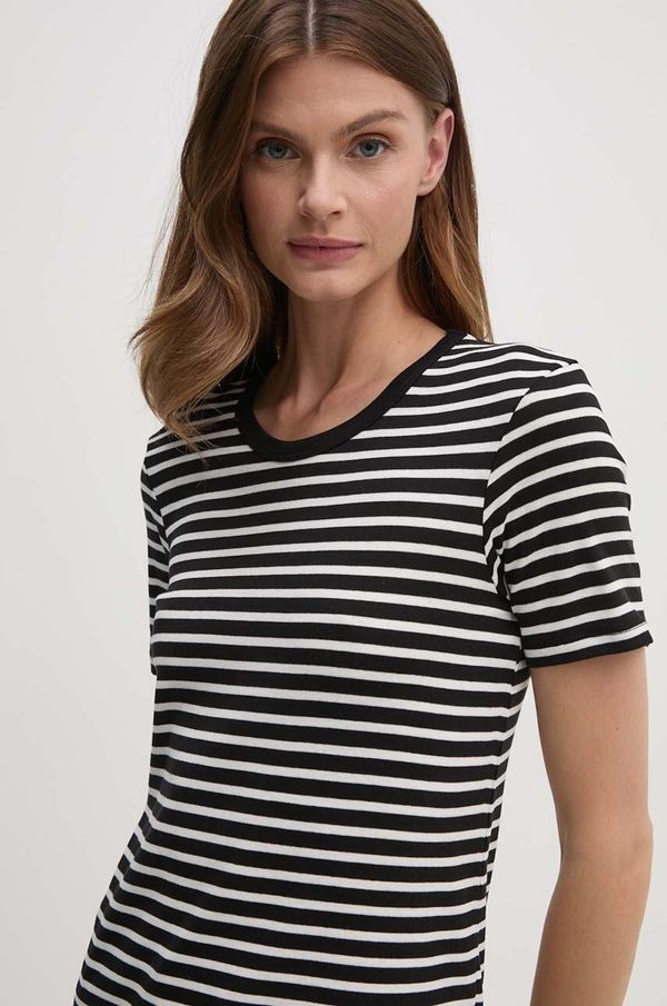 United Colors of Benetton Pamučna majica United Colors of Benetton za žene, boja: crna, 30YSE16A0