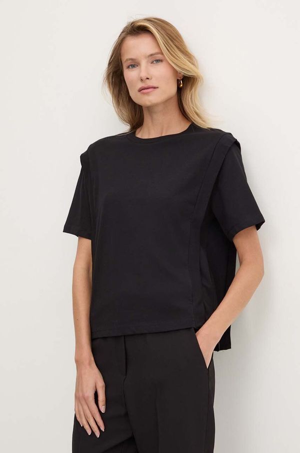 United Colors of Benetton Pamučna majica United Colors of Benetton za žene, boja: crna, 3BL0D1088