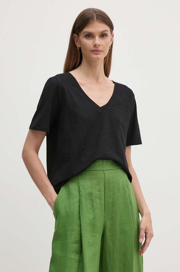 United Colors of Benetton Pamučna majica United Colors of Benetton za žene, boja: crna, 3BVXD400H