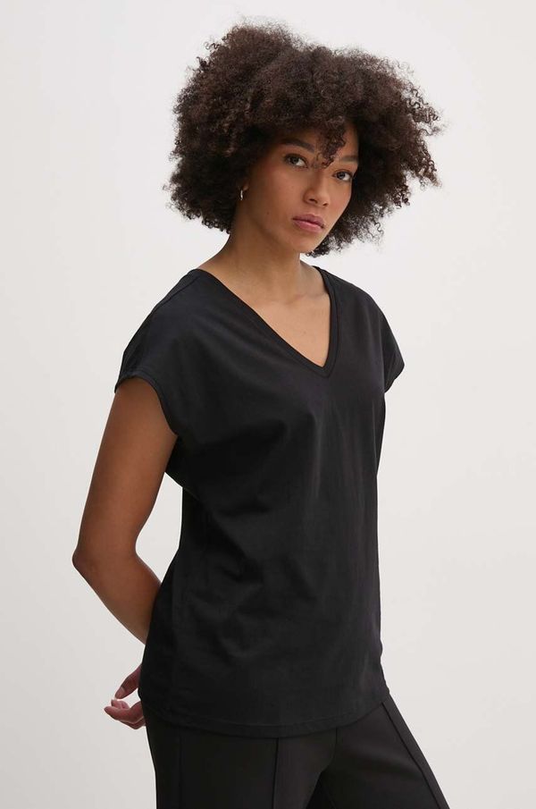 United Colors of Benetton Pamučna majica United Colors of Benetton za žene, boja: crna, 3EERD109C