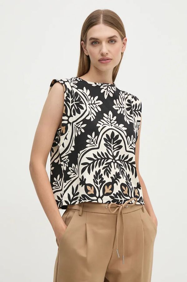 United Colors of Benetton Pamučna majica United Colors of Benetton za žene, boja: crna, 3NVSD108Y