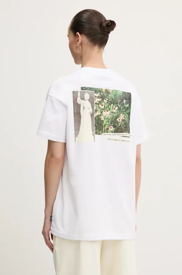 Vans Pamučna majica Vans za žene, boja: bijela, VN000MCGWHT1