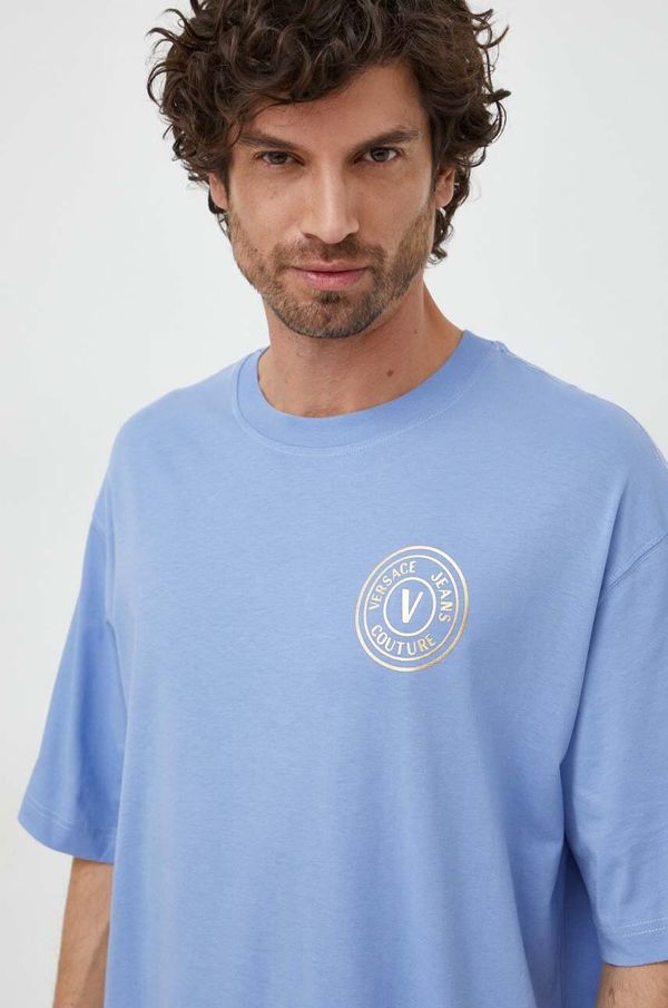 Versace Jeans Couture Pamučna majica Versace Jeans Couture za muškarce, s tiskom