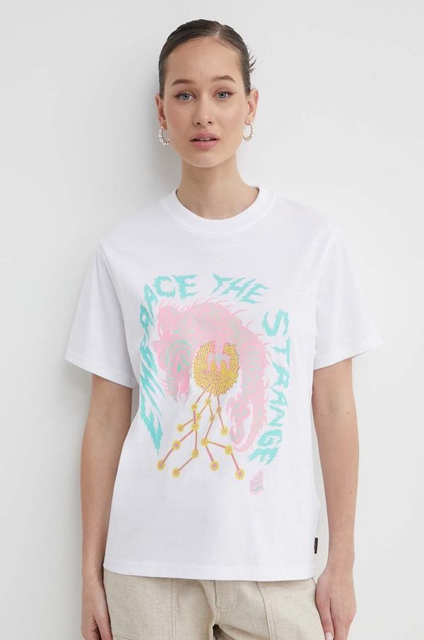 Volcom Pamučna majica Volcom za žene, boja: bijela