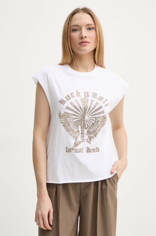 Zadig&Voltaire Pamučna majica ZADIG&VOLTAIRE za žene, boja: bijela, JWTT01265