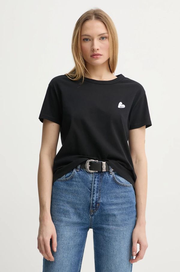 Zadig&Voltaire Pamučna majica ZADIG&VOLTAIRE za žene, boja: crna, JWTS02781