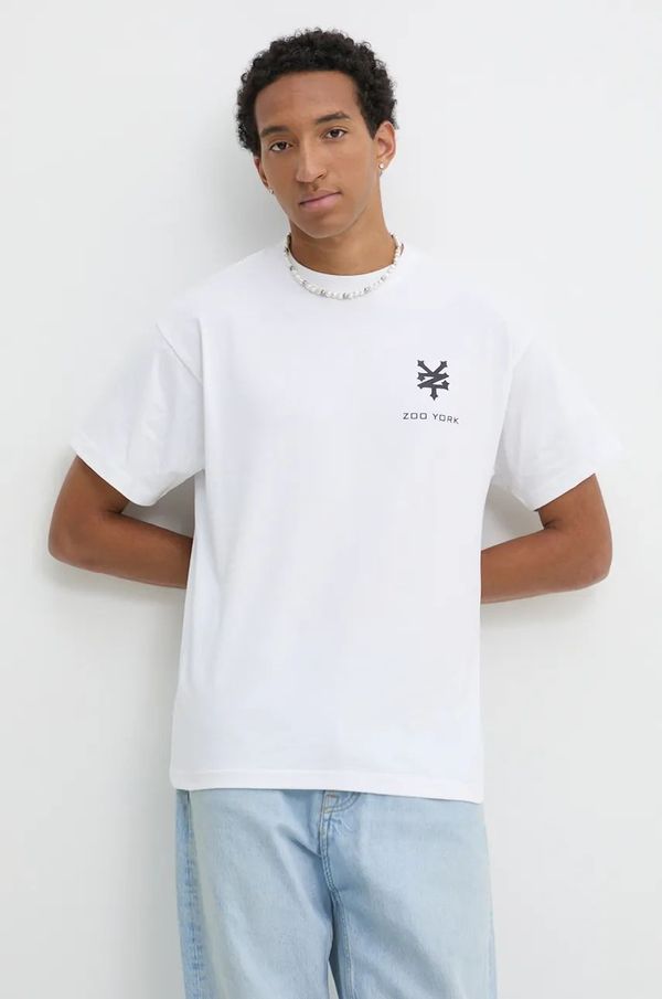 Zoo York Pamučna majica Zoo York za muškarce, boja: bijela, s tiskom, 60690031