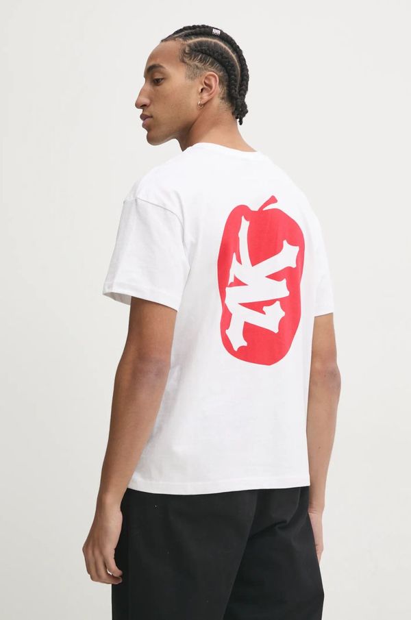 Zoo York Pamučna majica Zoo York za muškarce, boja: bijela, s tiskom, 60690040