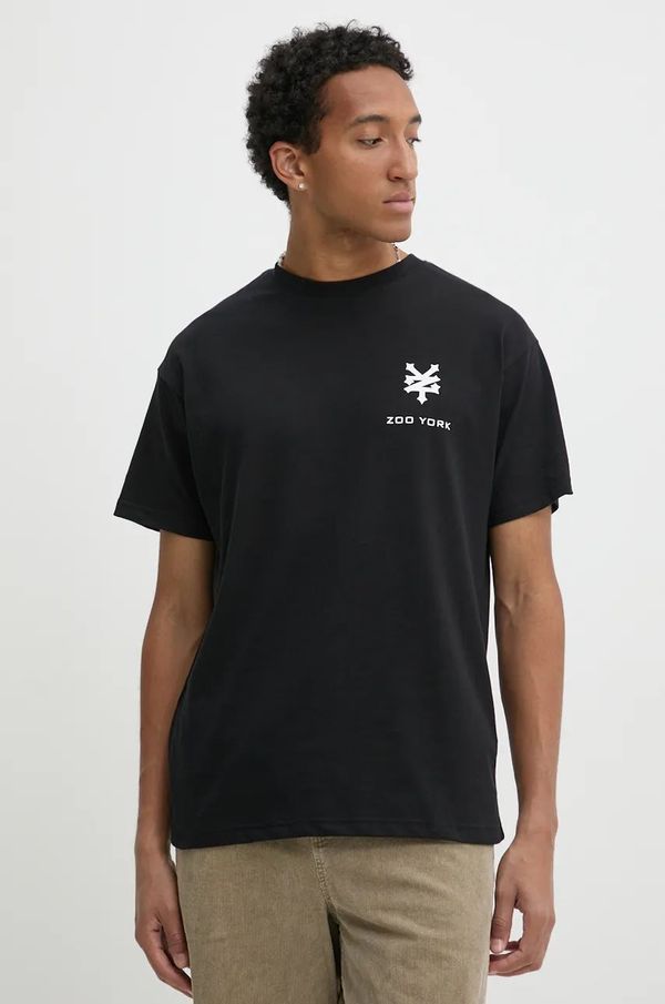 Zoo York Pamučna majica Zoo York za muškarce, boja: crna, s tiskom, 60690033