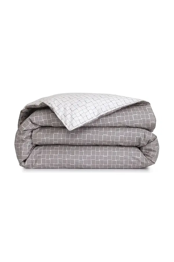 Lacoste Pamučna navlaka za deku Lacoste L BLOCK Greige 140 x 200 cm