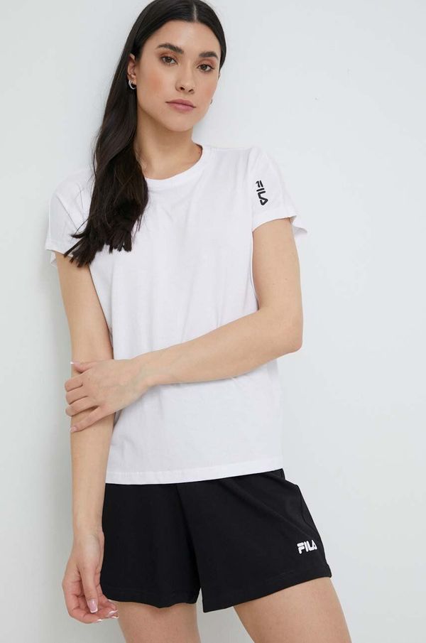 Fila Pamučna pidžama Fila boja: crna, pamučna