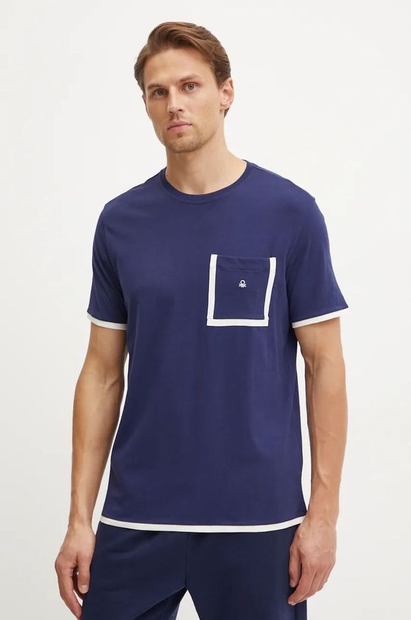 United Colors of Benetton Pamučna pidžama kratkih rukava United Colors of Benetton s uzorkom, 30964M01R