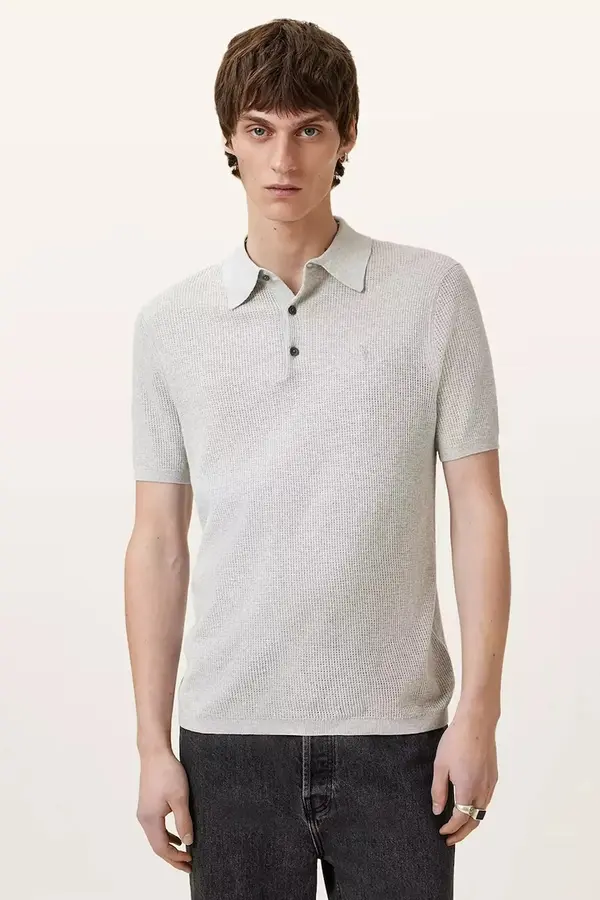 AllSaints Pamučna polo majica AllSaints AUBREY SS