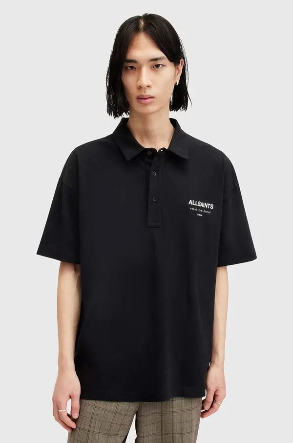 AllSaints Pamučna polo majica AllSaints UNDERGROUND SS POLO