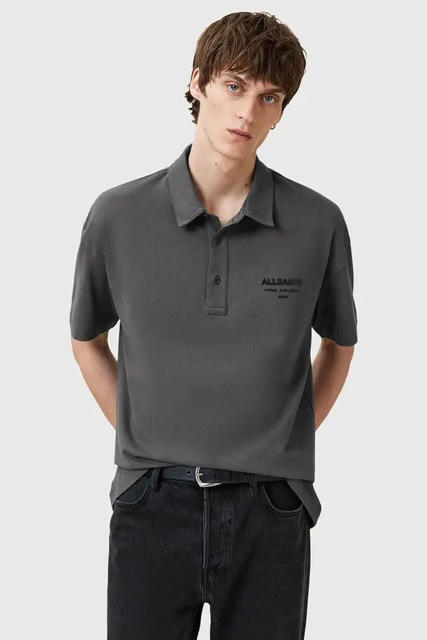 AllSaints Pamučna polo majica AllSaints XANDER
