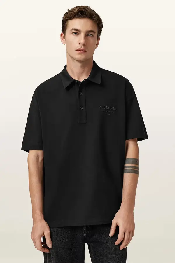 AllSaints Pamučna polo majica AllSaints XANDER