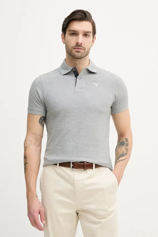 Barbour Pamučna polo majica Barbour Tartan Pique Polo Shirt