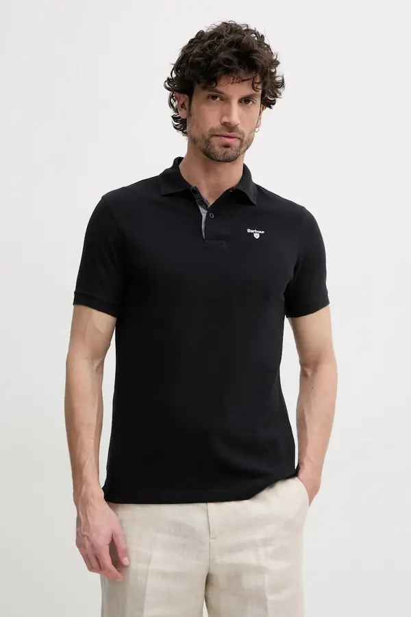 Barbour Pamučna polo majica Barbour Tartan Pique Polo Shirt