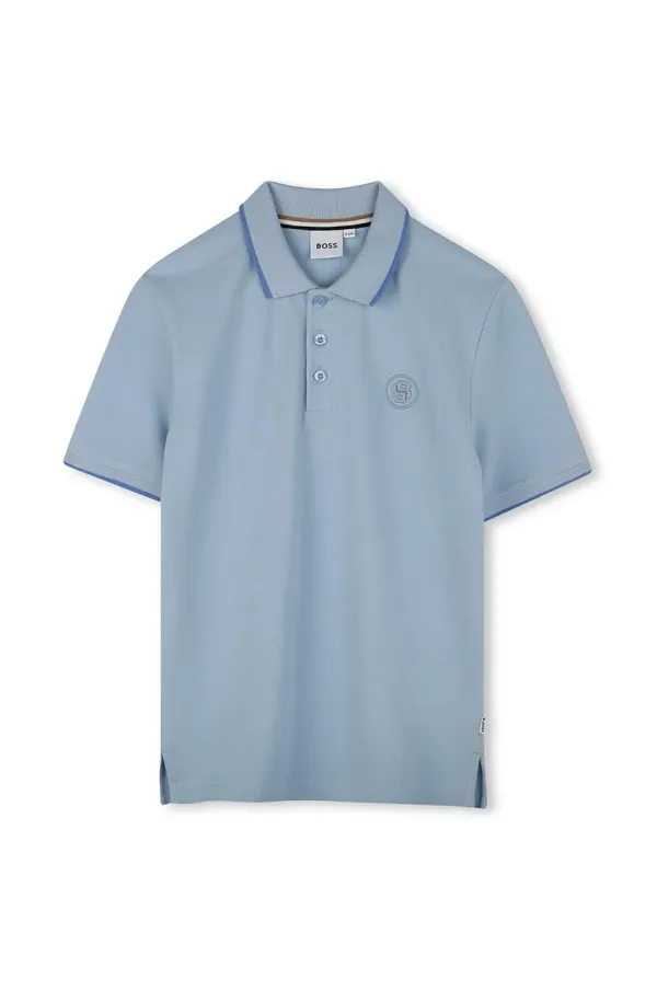 BOSS Pamučna polo majica BOSS bez uzorka, J52012