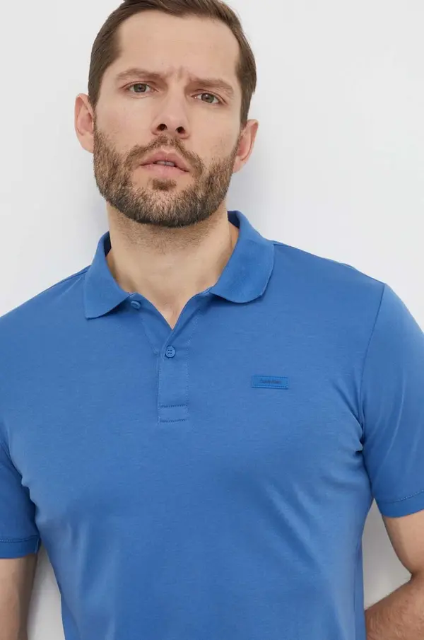 Calvin Klein Pamučna polo majica Calvin Klein