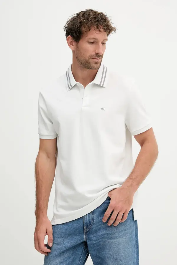 Calvin Klein Jeans Pamučna polo majica Calvin Klein Jeans