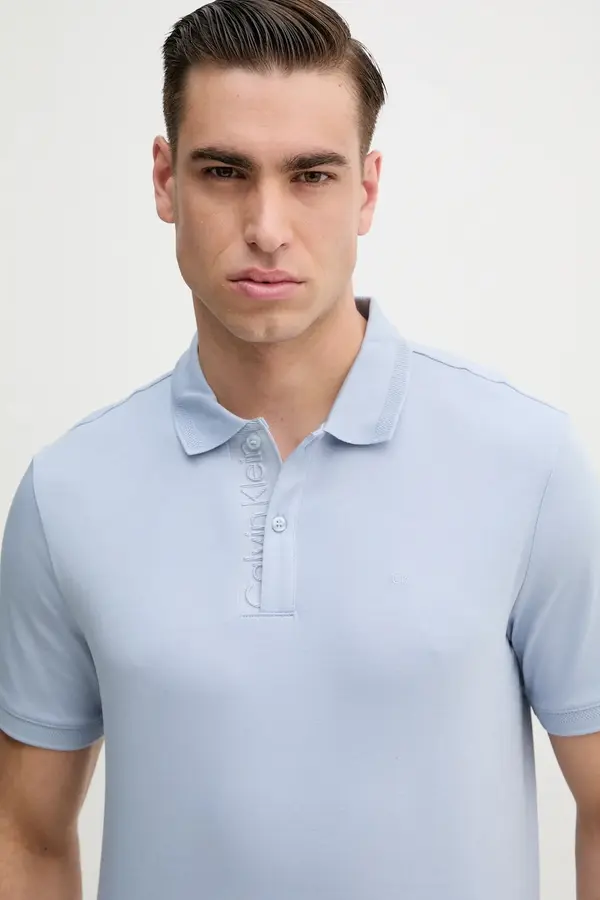 Calvin Klein Pamučna polo majica Calvin Klein