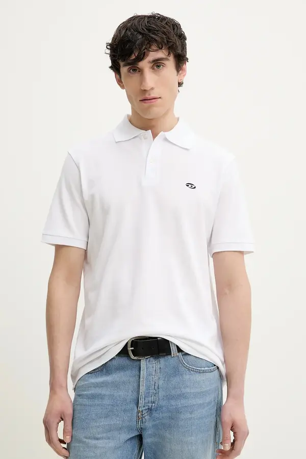 Diesel Pamučna polo majica Diesel T-REJUST-DOVAL-PJ POLO SHIRT