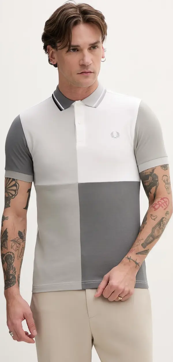Fred Perry Pamučna polo majica Fred Perry Beams Grid Design Shirt
