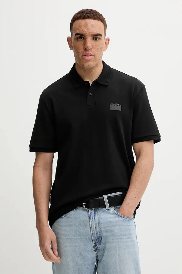 HUGO Pamučna polo majica HUGO  Delastolo
