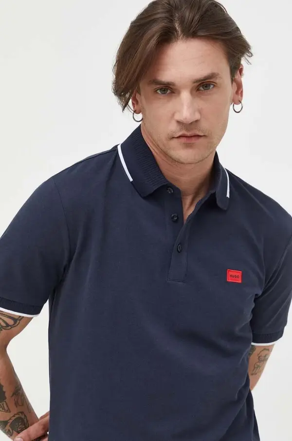 HUGO Pamučna polo majica HUGO  Deresino232