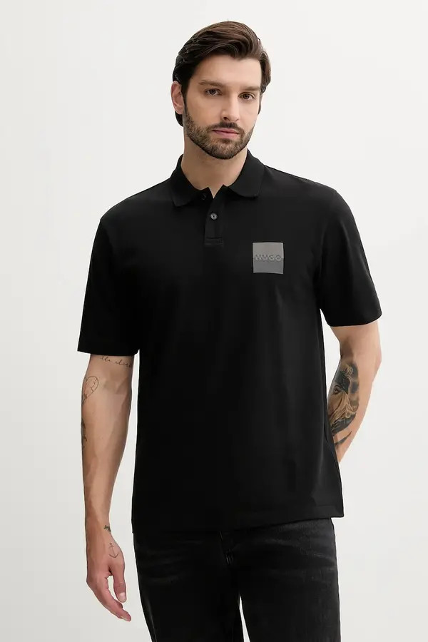 HUGO Pamučna polo majica HUGO  Dusplity