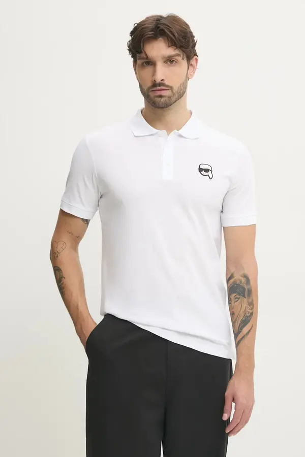Karl Lagerfeld Pamučna polo majica Karl Lagerfeld