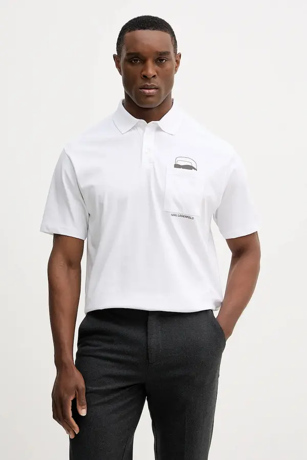 Karl Lagerfeld Pamučna polo majica Karl Lagerfeld