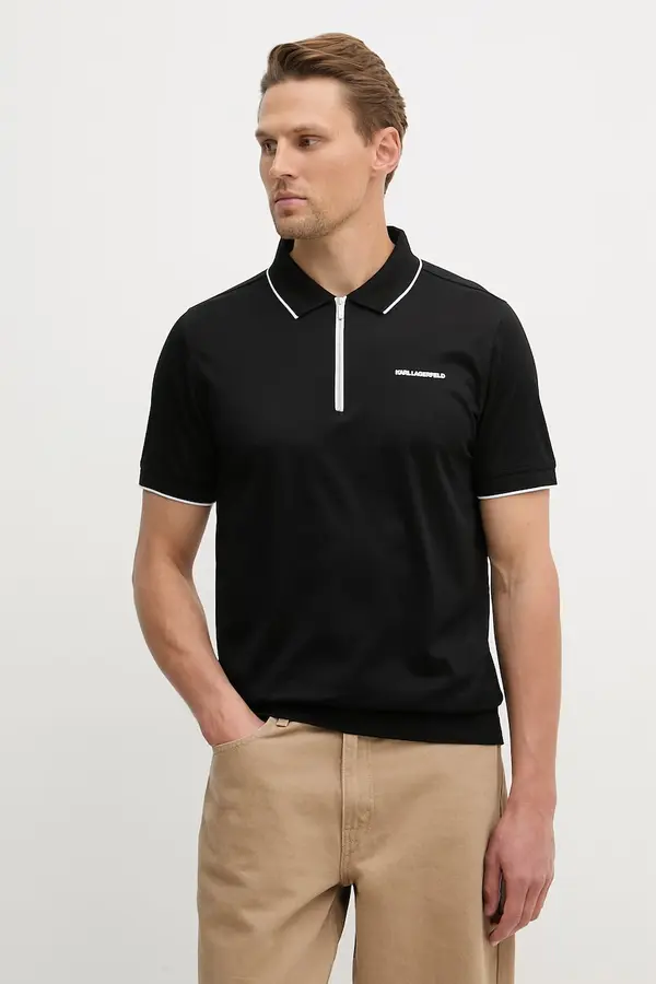 Karl Lagerfeld Pamučna polo majica Karl Lagerfeld