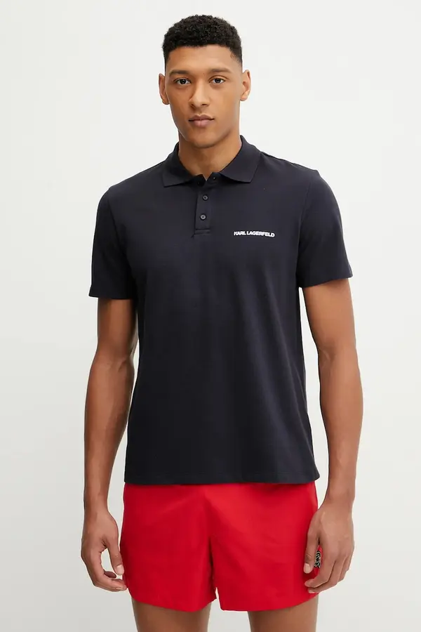 Karl Lagerfeld Pamučna polo majica Karl Lagerfeld