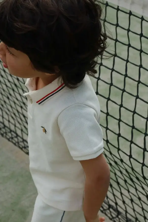 Konges Sløjd Pamučna polo majica Konges Sløjd FLORIAN POLO SHIRT GOTS