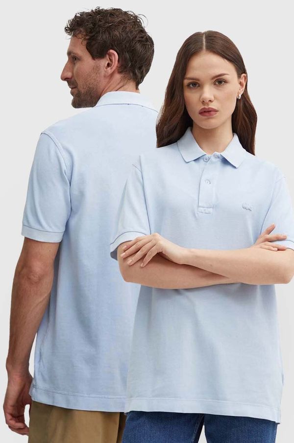 Lacoste Pamučna polo majica Lacoste boja: siva, bez uzorka, PH3450 S0I