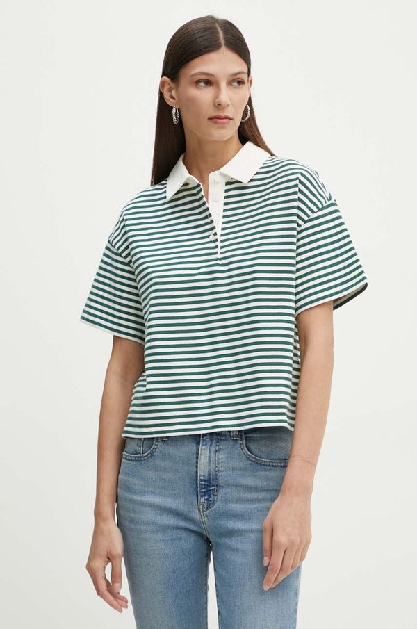 Levi's Pamučna polo majica Levi's boja: zelena, A8777