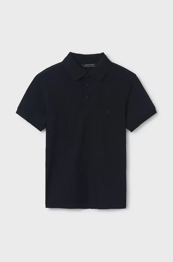 Mayoral Pamučna polo majica Mayoral boja: crna, bez uzorka, 890