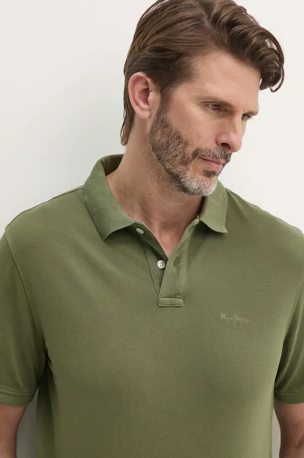 Pepe Jeans Pamučna polo majica Pepe Jeans NEW OLIVER GD