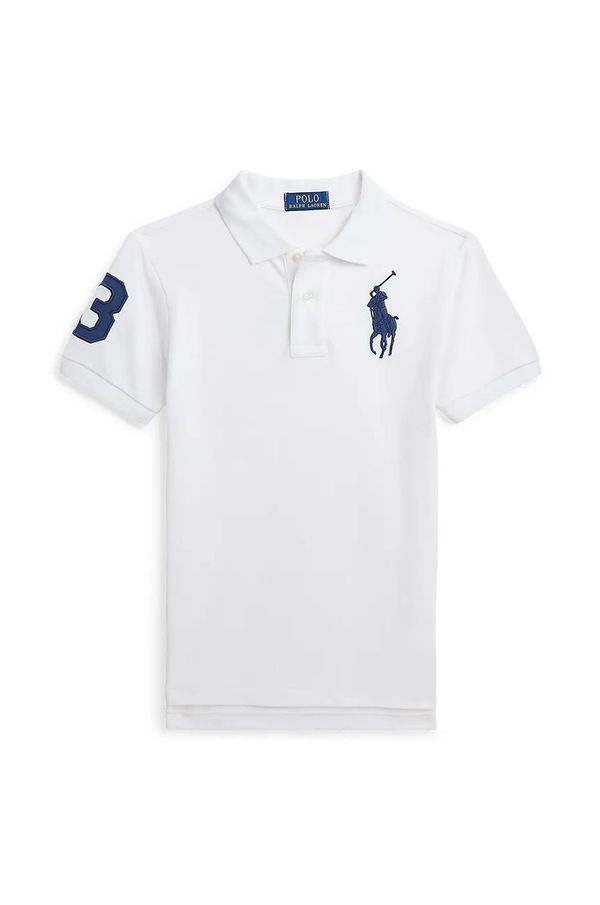 Polo Ralph Lauren Pamučna polo majica Polo Ralph Lauren boja: bijela, s aplikacijom, 323708861112