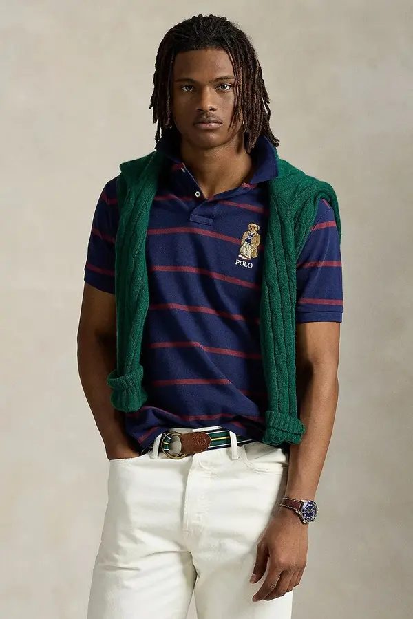 Polo Ralph Lauren Pamučna polo majica Polo Ralph Lauren Sskccmslm24 Short Sleeve